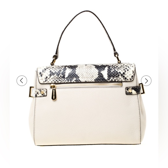 NWT RARE Luxury Authentic Michael Kors Astrid Python Embossed Leather Bag - Picture 4 of 17